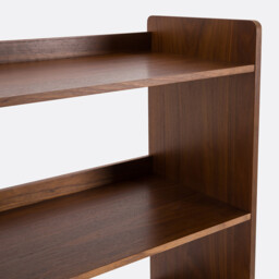 Redpop Bookcase in Walnut Veneer and Rattan Cane - thumbnail 4