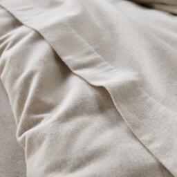 Clara Chambray Cotton Flannel Duvet Cover - thumbnail 2