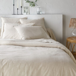 Clara Chambray Cotton Flannel Duvet Cover - thumbnail 1