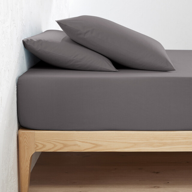 Scenario Plain Organic Cotton Percale Fitted Sheet - image 1