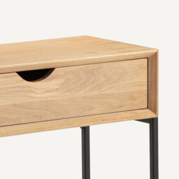 Mambo Oak Veneer Console Table - thumbnail 3