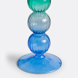 Chilava 26.5cm High Coloured Glass Candle Holder - thumbnail 2