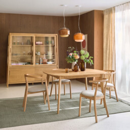 Dalmar Solid Oak 4 Seater Rectangular Dining Table - thumbnail 2