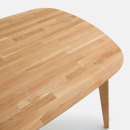 Dalmar Solid Oak 4 Seater Rectangular Dining Table - thumbnail 4