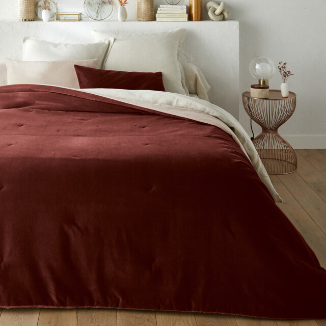 Velvet Quilted Cotton Velvet Bedspread - image 1