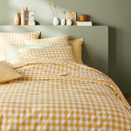 Veldi Yellow Cotton Flat Sheet - thumbnail 2