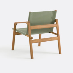 Livie Acacia 2-Seater Garden Furniture Set with 2 Chairs and 1 Footrest - thumbnail 4