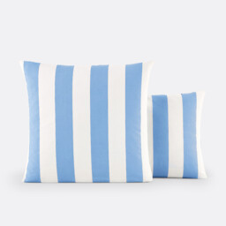 Hendaye Blue Cotton Pillowcase - thumbnail 1