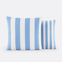 Hendaye Blue Cotton Pillowcase - thumbnail 4