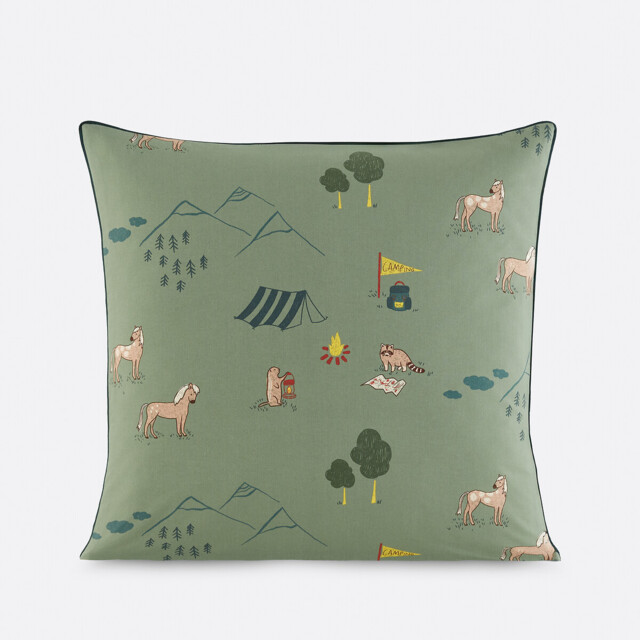Yosemite Camp Animal Print Cotton Child's Pillowcase - image 1