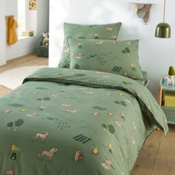 Yosemite Camp Animal Print Cotton Child's Pillowcase - thumbnail 3