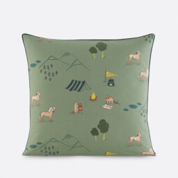 Yosemite Camp Animal Print Cotton Child's Pillowcase - thumbnail 1