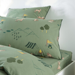Yosemite Camp Animal Print Cotton Child's Pillowcase - thumbnail 4