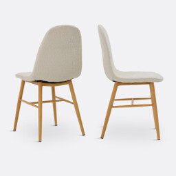 Set of 2 Polina Boucle Dining Chairs - thumbnail 2