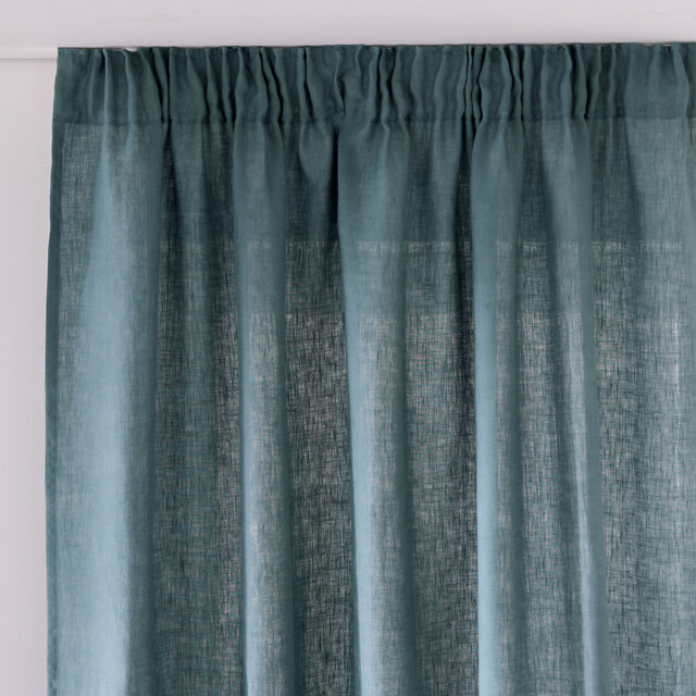 Onega Washed Linen Curtain with Pencil Pleat and Wave - image 1