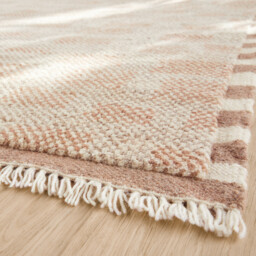 Dalmia Checkerboard Wool & Cotton Hand-Knotted Rug - thumbnail 3