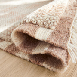 Dalmia Checkerboard Wool & Cotton Hand-Knotted Rug - thumbnail 4