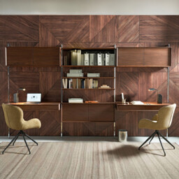 Archivita Cabinet in Walnut Veneer W110 X D35cm - thumbnail 2