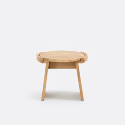 Tibet Mini Stool in Solid Oak, Height 30cm - thumbnail 2