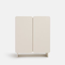 Cesco 2-Door Low Cupboard with Hanging Rail and Shelves - thumbnail 3