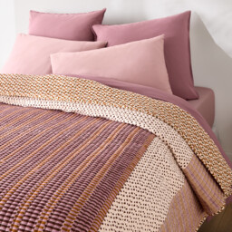 Nahro Patchwork Print Washed Cotton Quilted Bedspread - thumbnail 3
