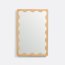 Lia Wavy-Edged Mirror, Height 91cm