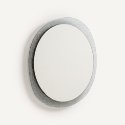 Ondyne Round Mirror with Tinted Glass Surround, Diameter 69.2cm - thumbnail 3
