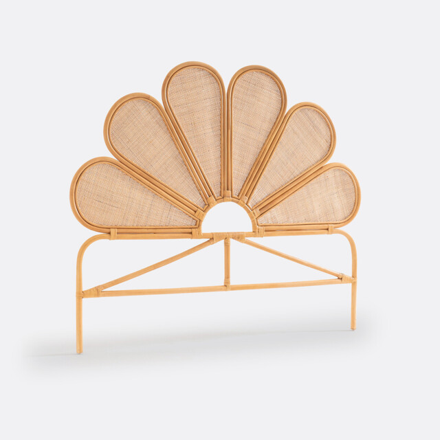 Flores Vintage Rattan Headboard - image 1