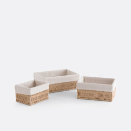 Set of 3 Papeli Paper Rope Baskets - thumbnail 2