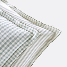 Cottage Green Cotton Seersucker Pillowcase - thumbnail 4