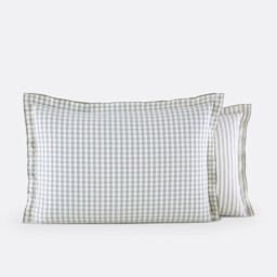 Cottage Green Cotton Seersucker Pillowcase - thumbnail 3