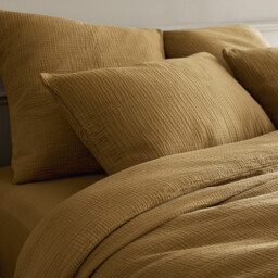 Yafa Organic Cotton Muslin Duvet Cover - thumbnail 3