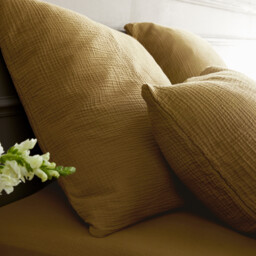 Yafa Organic Cotton Muslin Duvet Cover - thumbnail 4
