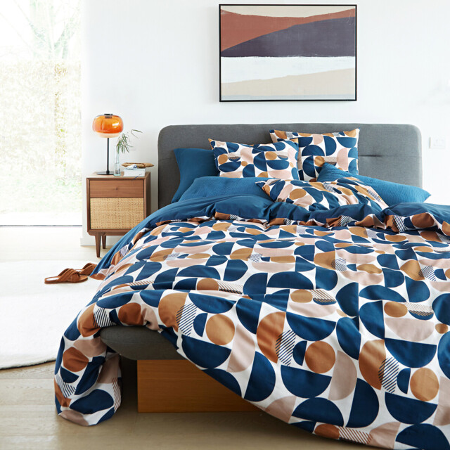 Combo Graphic Geometric 100% Cotton Duvet Cover