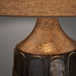 Synn Ceramic Table Lamp with Linen Shade - thumbnail 4