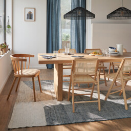 Set of 2 Rivia Beech & Cane Folding Chairs - thumbnail 2