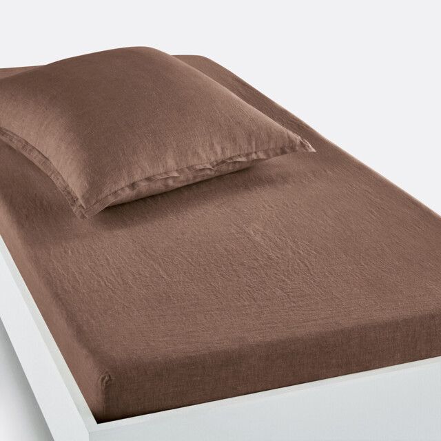 Linot 30cm High Washed Linen Child's Fitted Sheet - image 1