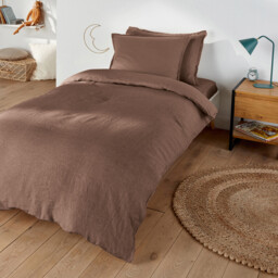 Linot 30cm High Washed Linen Child's Fitted Sheet - thumbnail 2