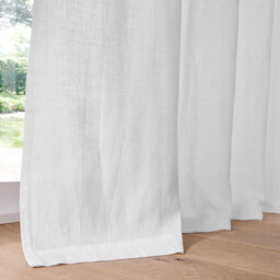 Onega Large Width Curtain in Washed Linen with Hidden Tabs - thumbnail 3