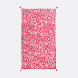 Linda Floral Print XL Towelling Lined Fouta - thumbnail 1