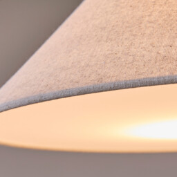 Nestwood Solid Oak/linen Arc Floor Lamp - thumbnail 4