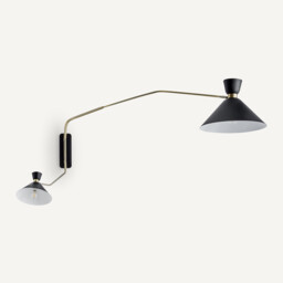 Zoticus Aged Brass XL Double Wall Light - thumbnail 1