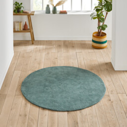 Renzo Large Round Tufted Cotton Rug - thumbnail 1