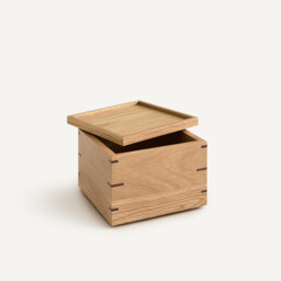 Hibashi Natural Solid Oak Square Storage Box - thumbnail 4