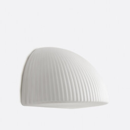 Loulou Wall Light in Striated Opaline Glass