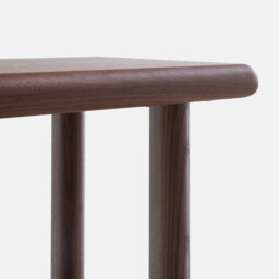 Douve Solid Walnut, Veneer and Solid Ash Console Table, Width 80cm - thumbnail 4