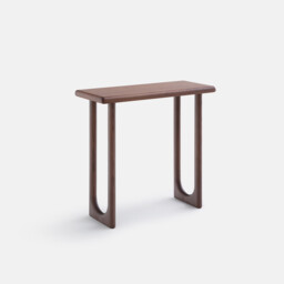 Douve Solid Walnut, Veneer and Solid Ash Console Table, Width 80cm