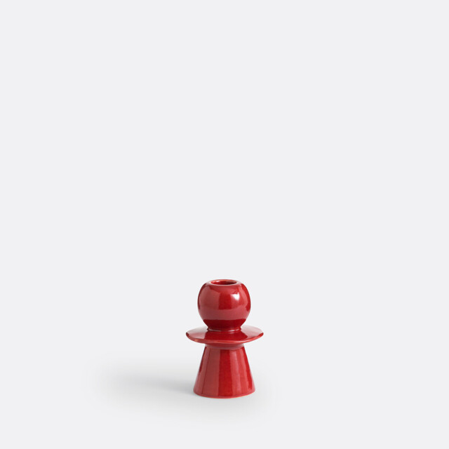 Greta 10cm High Ceramic Candlestick - image 1