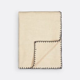 Raoul Basket Weave Cotton Blanket - thumbnail 2