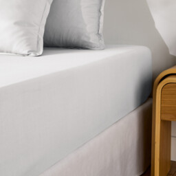 Scenario Cotton Percale 200 Thread Count Fitted Sheet, 40cm Flap - thumbnail 1